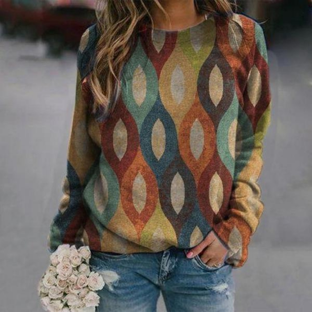 Exclusive chain link colorful sweatshirt size large